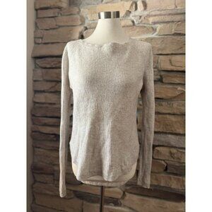 Vince Gray Cashmere And Wool Blend Batwing Sweater Sz M